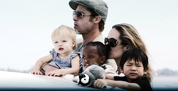 brad pitt and angelina jolie twins have down syndrome. Nationwide Enquirer claims that Angelina Jolie and Brad Pitt are folks of twin kids with Down Syndrome. Asserting Brangelina twins